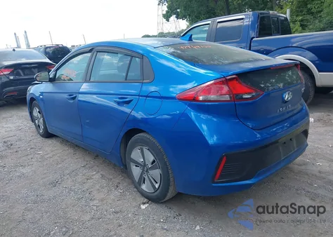 2018 Hyundai Ioniq Hybrid Blue from USA, damaged, VIN KMHC65LC2JU090577